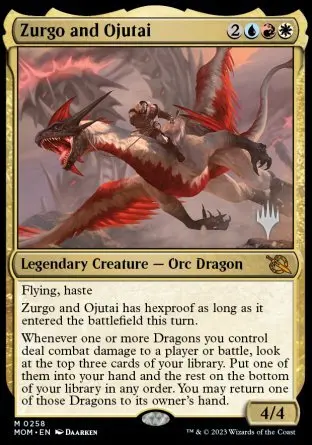 Zurgo And Ojutai (Promo Pack) [March Of The Machine Promos] 1