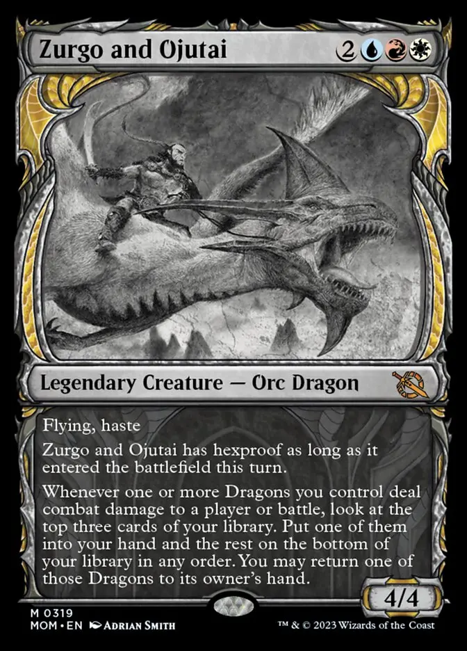 Zurgo And Ojutai (Showcase Planar Booster Fun) [March Of The Machine] 1