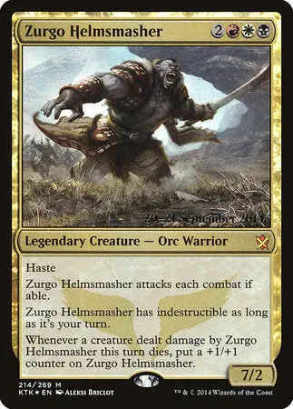 Zurgo Helmsmasher [Khans Of Tarkir Promos] 1