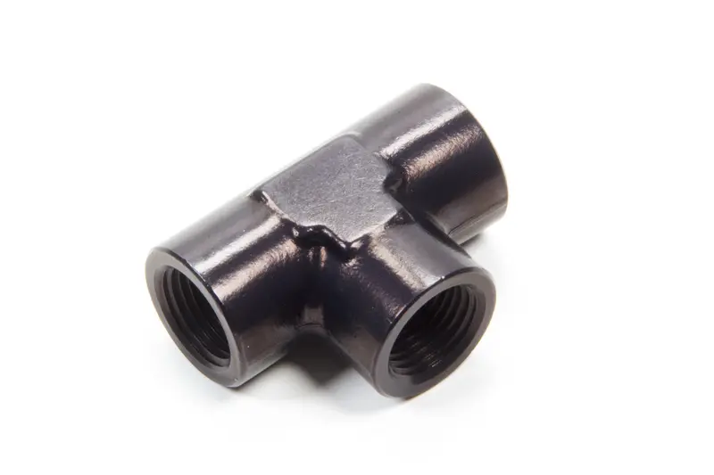 Aeroquip Aluminum Female Pipe Tee Fitting – 3/8-Inch, Black Anodized 1