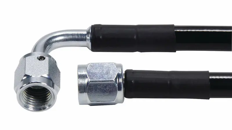 Allstar Performance Coated Braided Fuel Line – 18-Inch #4 Hose With -4An Ends 1