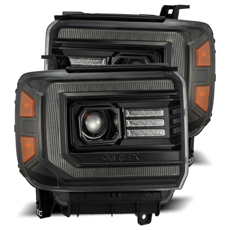Alpharex 880612 Projector Headlights — Alpha-Black Finish Led-Compatible Housing 1