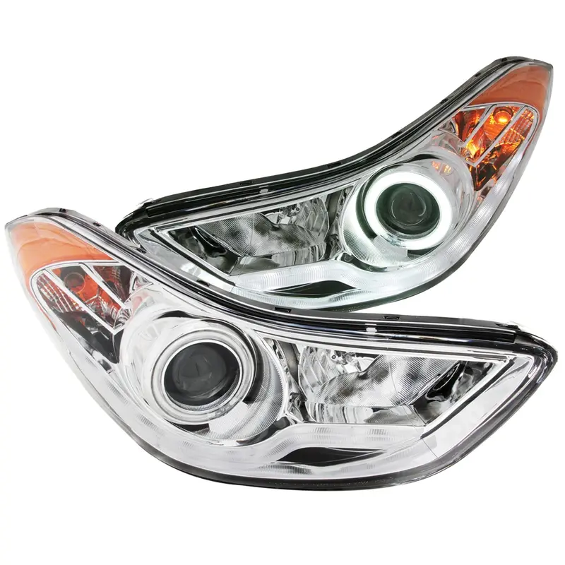 Anzo Usa 121455 Dual Halo Projector Headlights – Clear Lens With Chrome Housing (Pair) 1