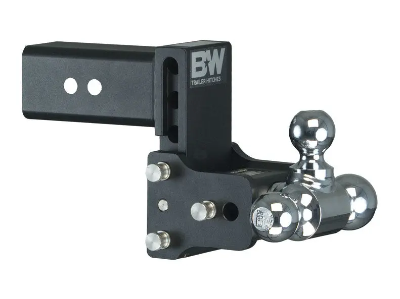 B&W Ts30048B Tri-Ball Trailer Hitch – Three-Height Adjustable Ball Mount In Black 1