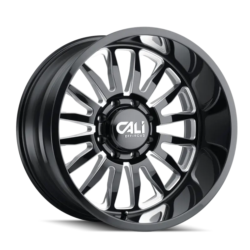 Cali Off-Road 9110-22170Bm Gloss Black & Milled Spoke Wheel – 22×10″, 8×170Mm 1