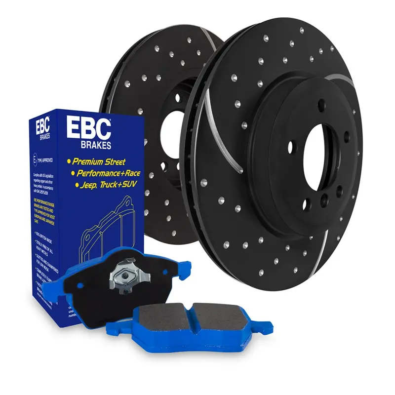 Ebc S6 Performance Brake Kit Featuring Bluestuff Pads And Gd Rotors 1