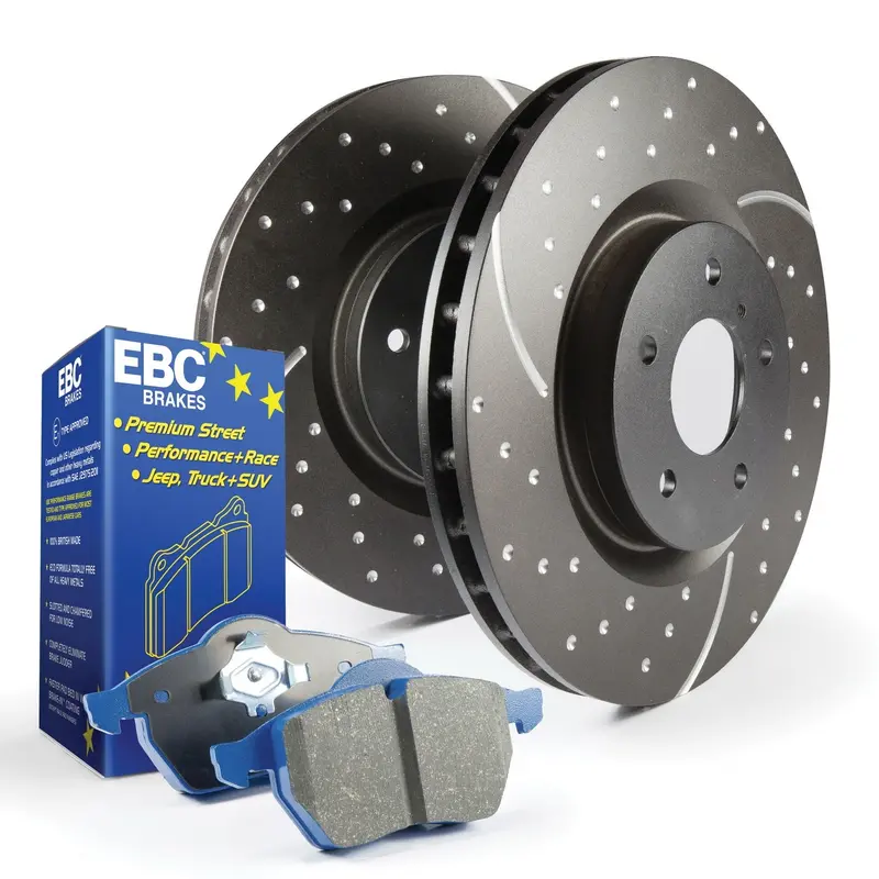 Ebc S6Kr1160 High-Performance Brake Kit — Bluestuff Pads + Gd Drilled & Slotted Rotors 1