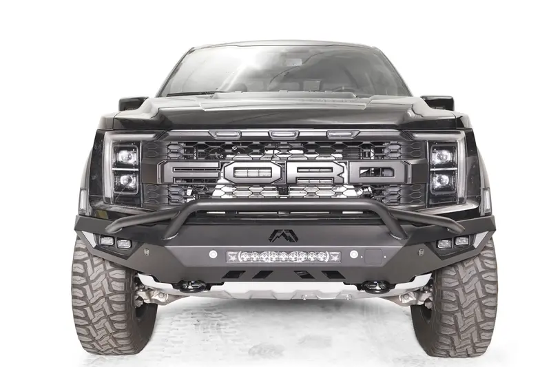 Fab Fours Fr21-D5352-B Vengeance Unpainted Front Bumper With Integrated Pre-Runner Guard 1