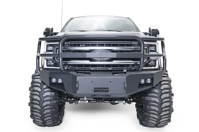Fab Fours Premium Winch Bumper With Full Grill Guard – Fs17-A4160-1 1