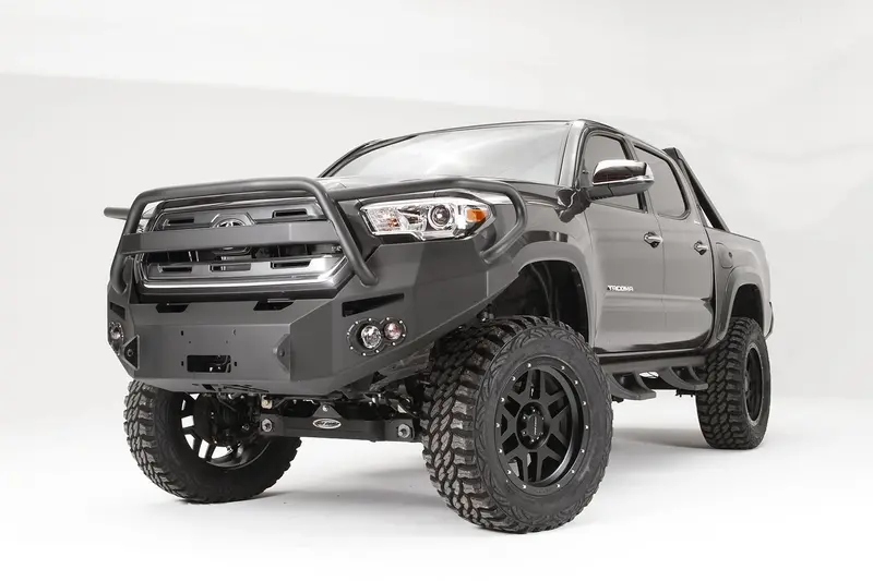 Fab Fours Tt16-B3650-B Premium Paintable Winch Bumper With Integrated Grill Guard 1