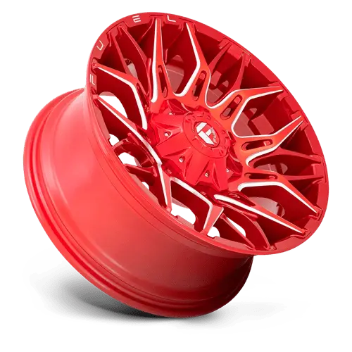 Fuel D771 Maverick Alloy Wheels – 20X9 Inches, 5X4.5/5.0 Bolt Pattern, Gloss Red Machined Finish 1