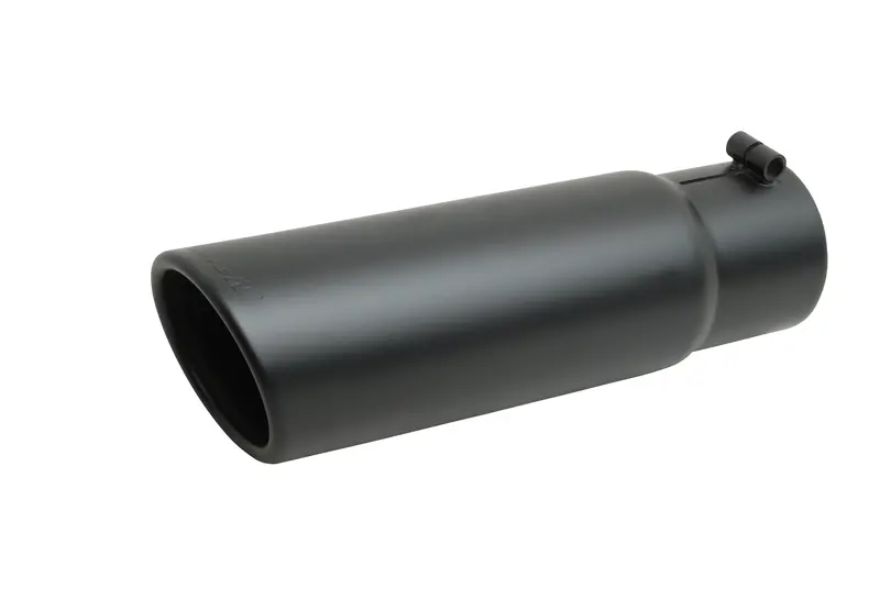 Gibson Black Ceramic Exhaust Tip – Rolled Edge, Angled Design, Model 500647-B 1