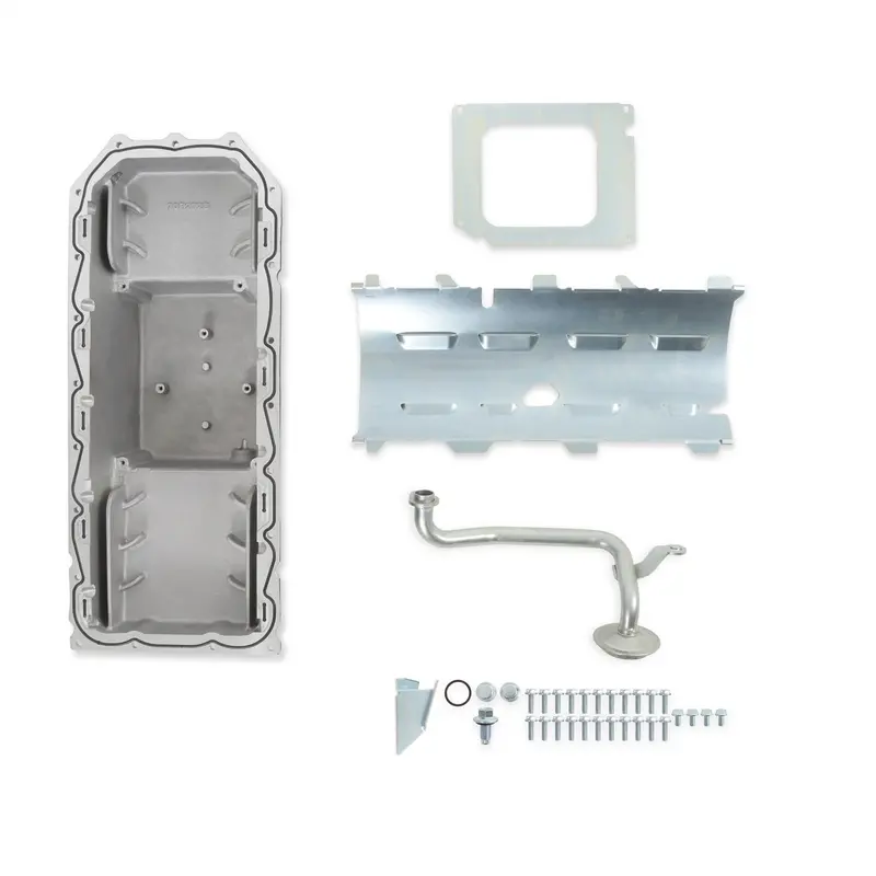 Holley 302-60Bk Performance Oil Pan – Engine Protection & Capacity Enhancement 1