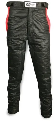 Impact Racing 23322607 Racer Pants — X-Large, Black & Red Racing Cut 1