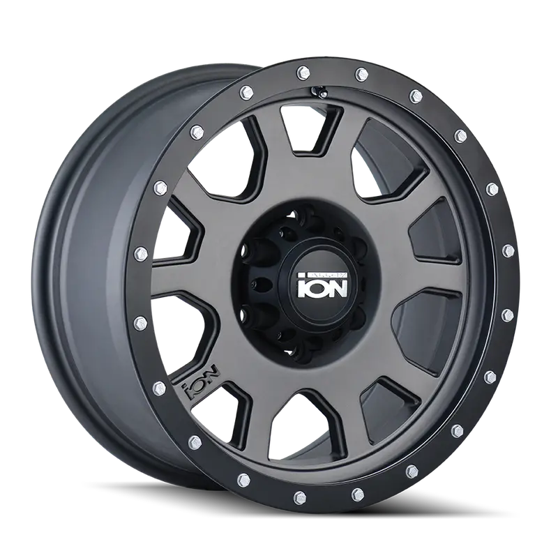 Ion D135 Matte Gunmetal/Black Beadlock Wheel — 15X8, 5X120.65, -20Mm Offset, 83.82Mm Bore 1