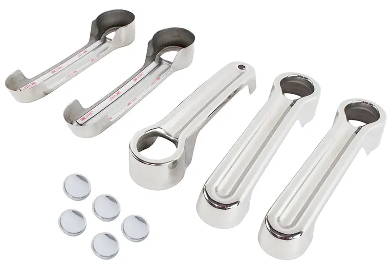 Kentrol 30012 Polished Silver Exterior Door Handle Covers – 10-Piece Set For 2007–2018 Jeep Wrangler Jk 1