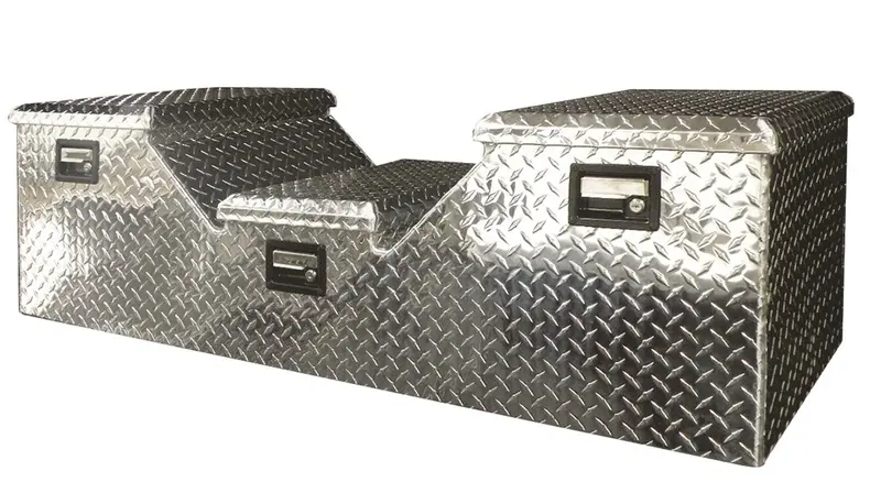 Lund 6132 Flush-Mount Aluminum Truck Storage Box – 57″ L × 17.25″ W × 15.75″ H 1