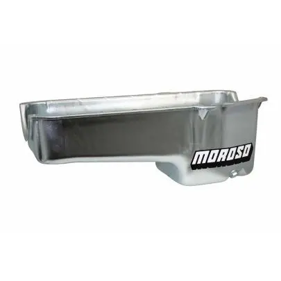 Moroso 20170 Stainless Steel Oil Pan For Small-Block Chevy – 5-Quart Capacity, Fits Pre-1980 Blocks 1