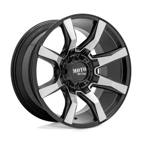 Moto Metal Mo804 Alloy Wheel – 20X9 Inches, 5X5.5/150 Bolt Pattern, Gloss Black Machined 1