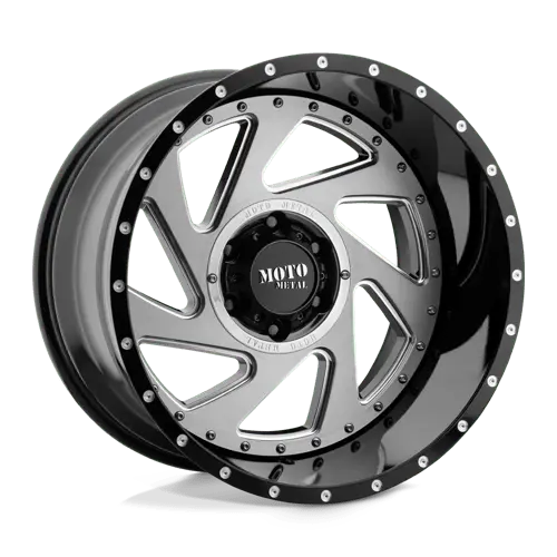 Moto Metal Mo989 20X12 Inch Off-Road Wheel – 5X5.0 Inch Bolt Circle, Gloss Black With Machined Brushed Accents, -44Mm Offset 1