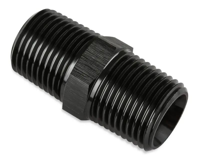 Mr Gasket 491101-Bl Black Anodized 1/8" Npt Male-To-Male Hose Coupler 1
