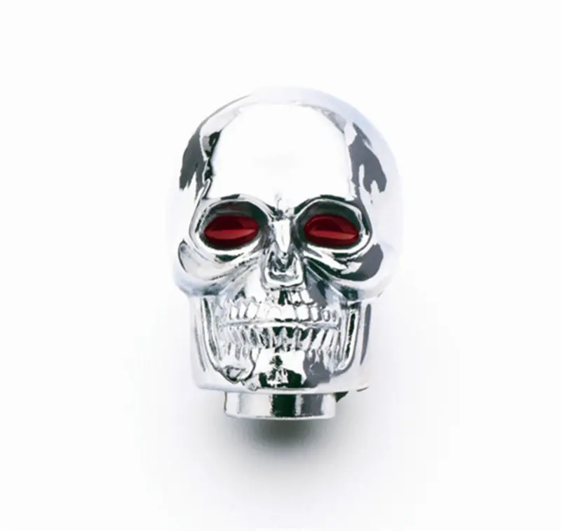 Mr Gasket 9628 Chrome Skull-Themed Manual Transmission Shifter Knob 1