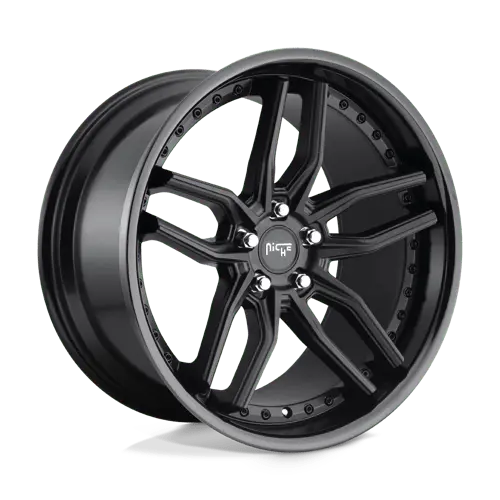 Niche M194 Forged Wheel – 20X10.5 Inches, 5X4.5 Bolt Pattern, Gloss Black Machined Face 1