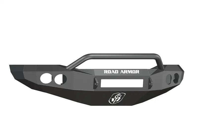 Road Armor Stealth Front Bumper – Non-Winch Pre-Runner Style In Satin Black For Rugged Protection 1