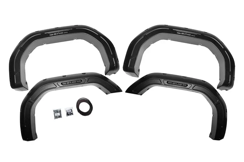 Rough Country A-G12011-Gba Textured Black Fender Flare Kit 1