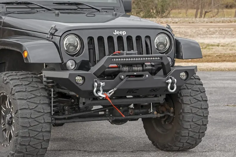 Rough Country Full-Width Led Winch Bumper – Compatible With Jeep Jk, Jl & Gladiator Jt 1