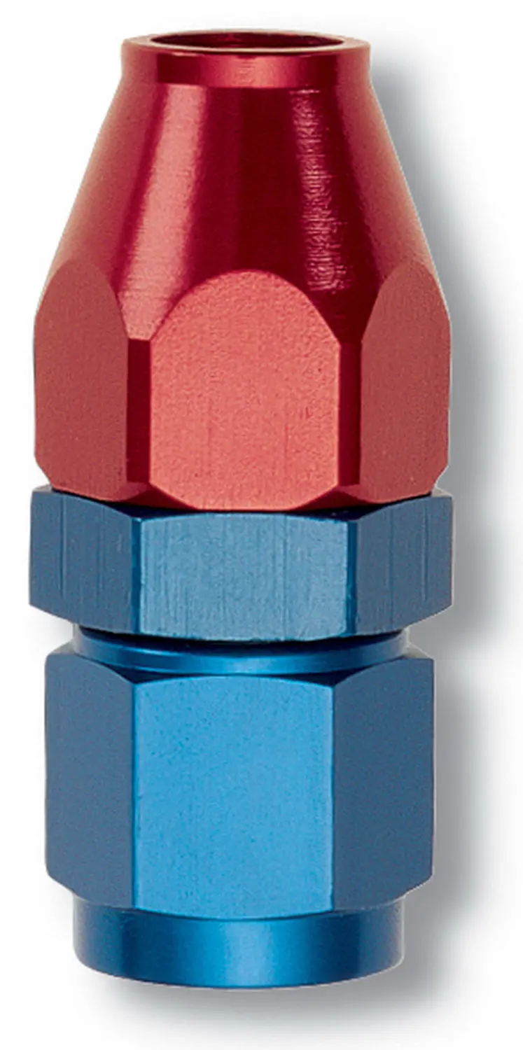 Russell 639200 Red/Blue Aluminum Fuel Line Adapter – -6 An Female Swivel To 3/8" Hose 1