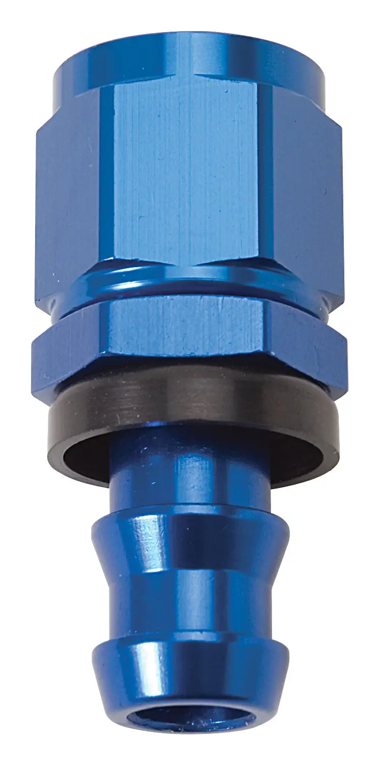 Russell Twist-Lok Straight Hose End Fitting – Blue Anodized -06 An For Fuel Or Oil Lines 1