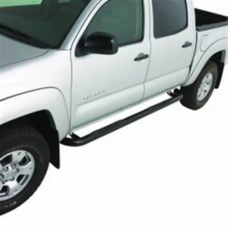 Smittybilt Sure Steps Gloss Black 3-Inch Side Bars For 2004–2006 Toyota Tundra Crew Cab 1