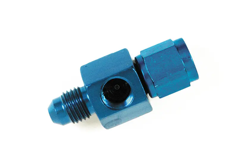 Speedfx 560881 -8An Fitting With 1/8" Nptf Port — Blue Anodized Aluminum 1