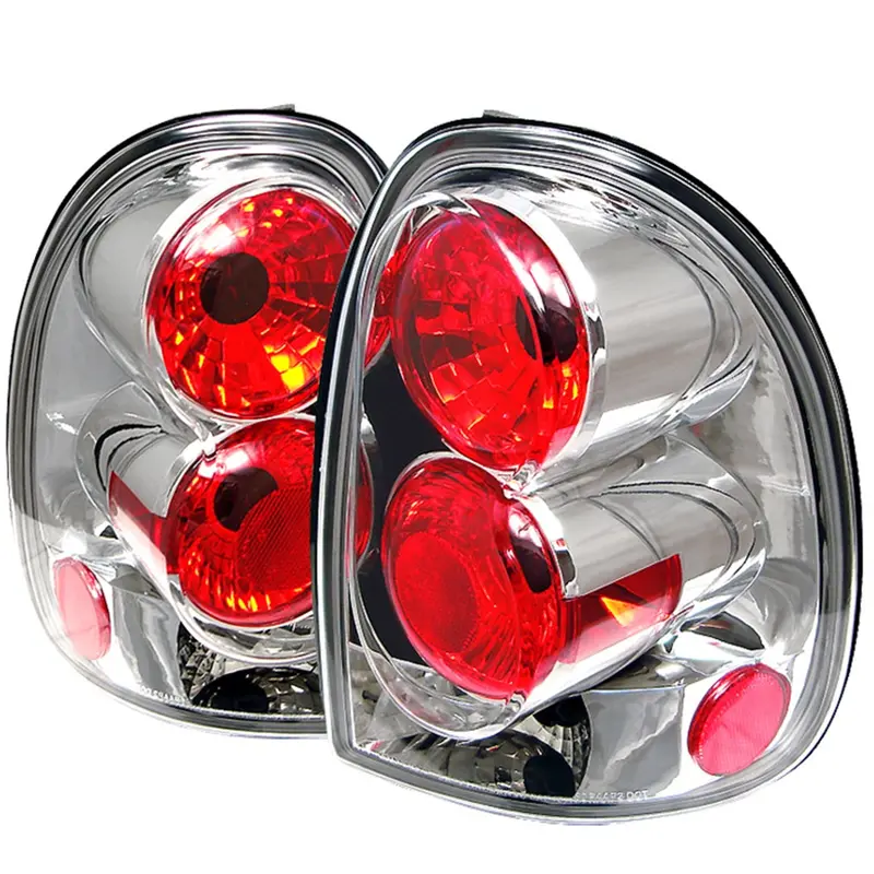 Spyder Auto 5002242 Euro-Style Tail Lights — Chrome Finish, Stock Bulb Compatible (Pair) 1