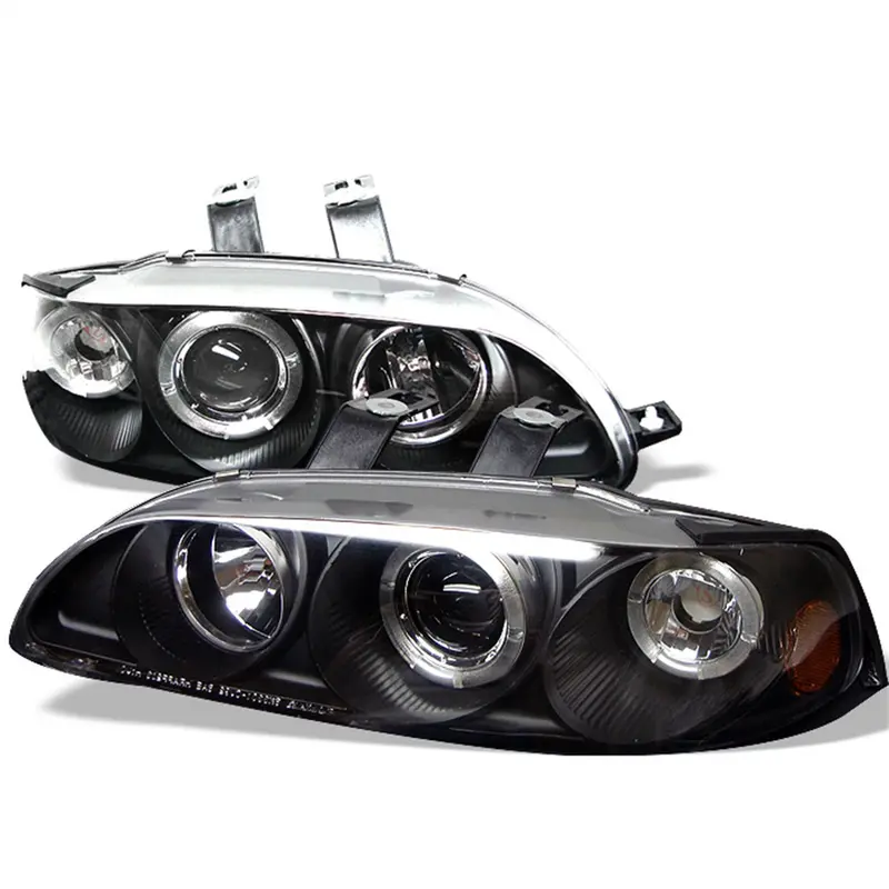 Spyder Auto Halo Projector Headlights – Black Housing, Includes Bulbs (Pair) 1