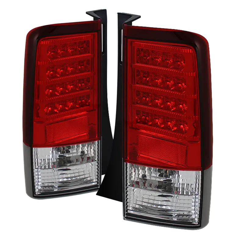 Spyder Auto Led Tail Lights – Pair, Red/Clear Lens, Plug-And-Play For Stock Bulbs (V2) 1