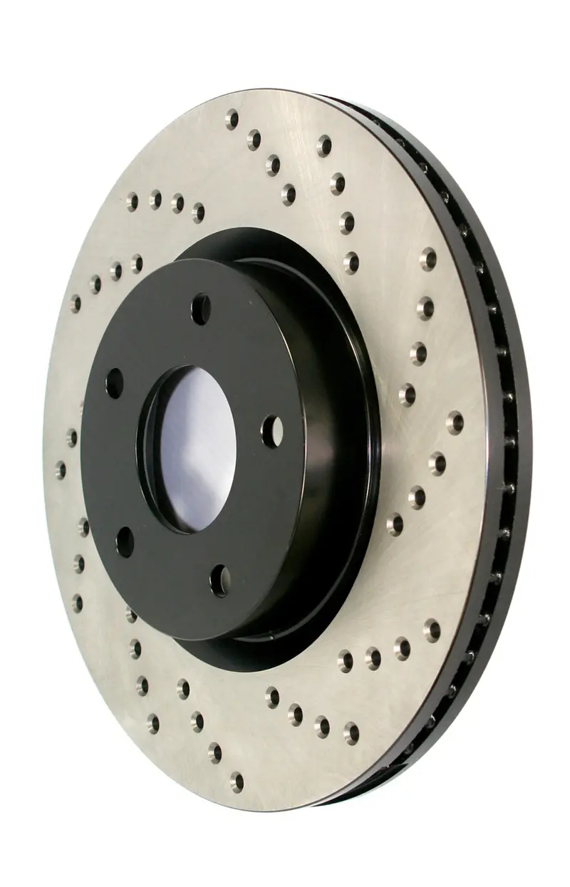 Stoptech Sport Cryo-Treated Cross-Drilled Front Left Brake Rotor – Enhanced Thermal Stability 1