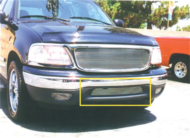T-Rex 25581 Billet Aluminum Horizontal Bumper Grille – Polished, Bolt-On Design 1