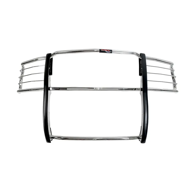 Trailfx E0030S Polished Stainless Steel Front Bumper With Brush Guard — No Skid Or Step Plate 1