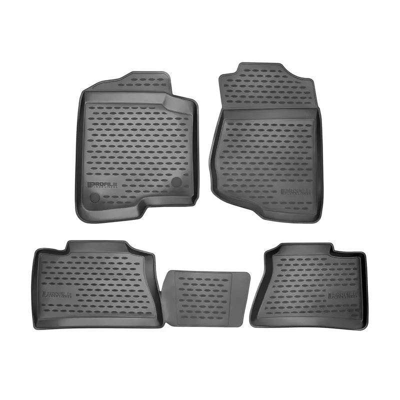 Westin 74-26-41004 Profile All-Weather Floor Liners – 4-Piece Set, Front & Rear, Black 1
